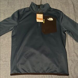 North face Long 1/4 Zip Midnight Blue Vest (New with tags)